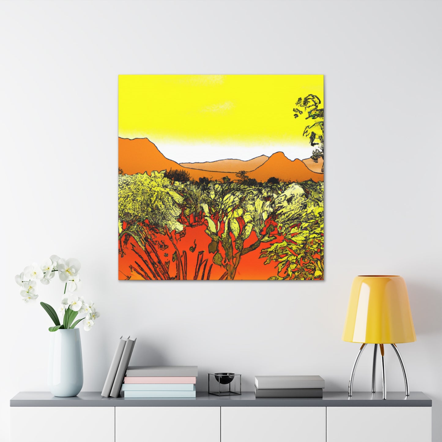 Cactuston - Landscape - Canvas