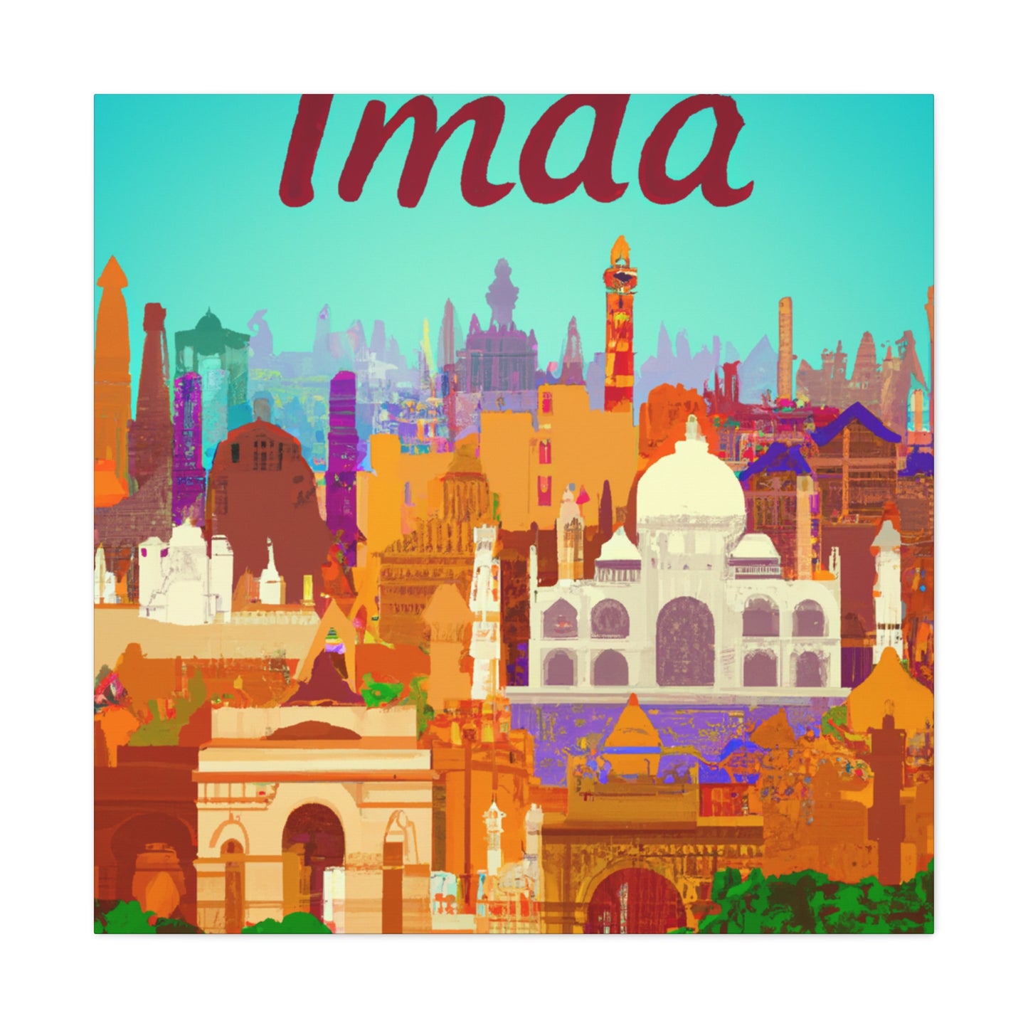Namaste- Destination India - Canvas