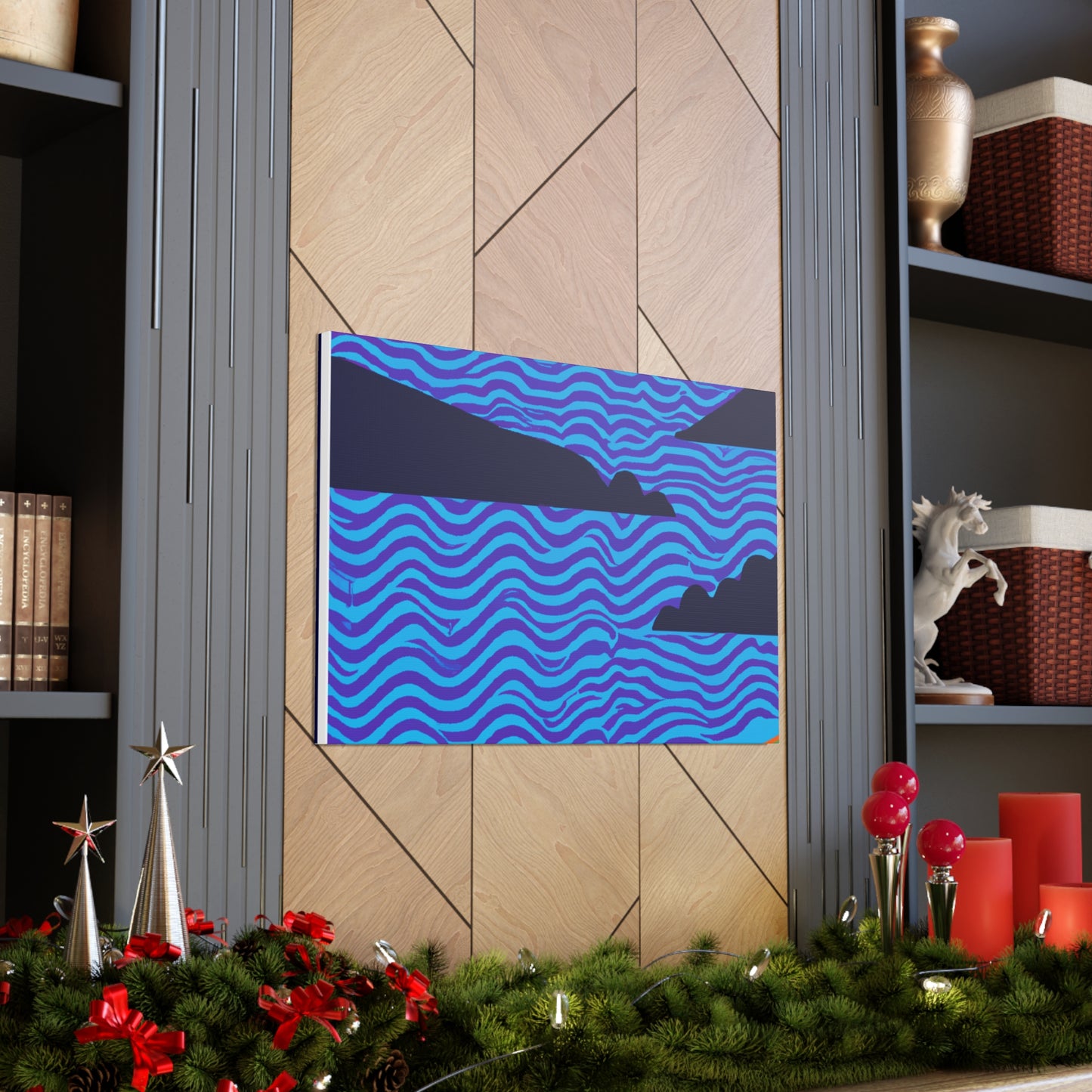 Flammaclawed Lion - Midcentury Canvas