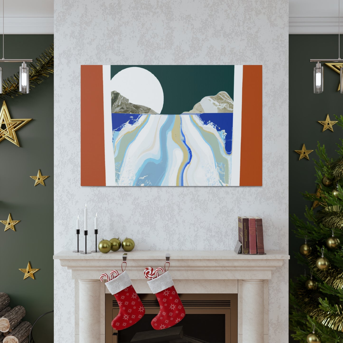 Icy Slope - Midcentury Canvas