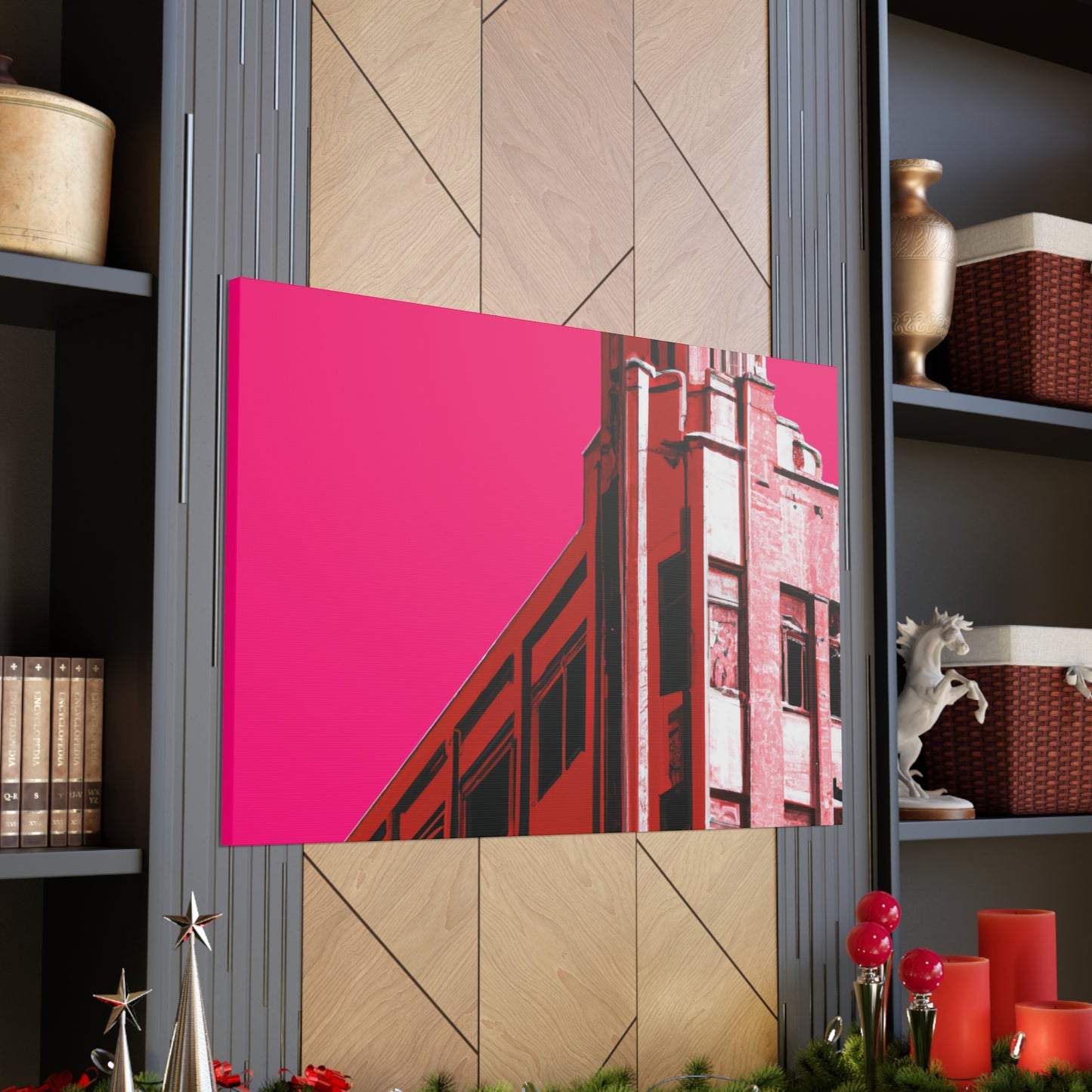 Straightup Splendor - The Visually Stunning Symmetry of Art Deco Architectural. - Canvas