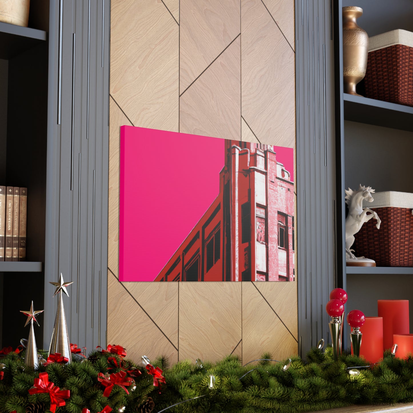 Straightup Splendor - The Visually Stunning Symmetry of Art Deco Architectural. - Canvas