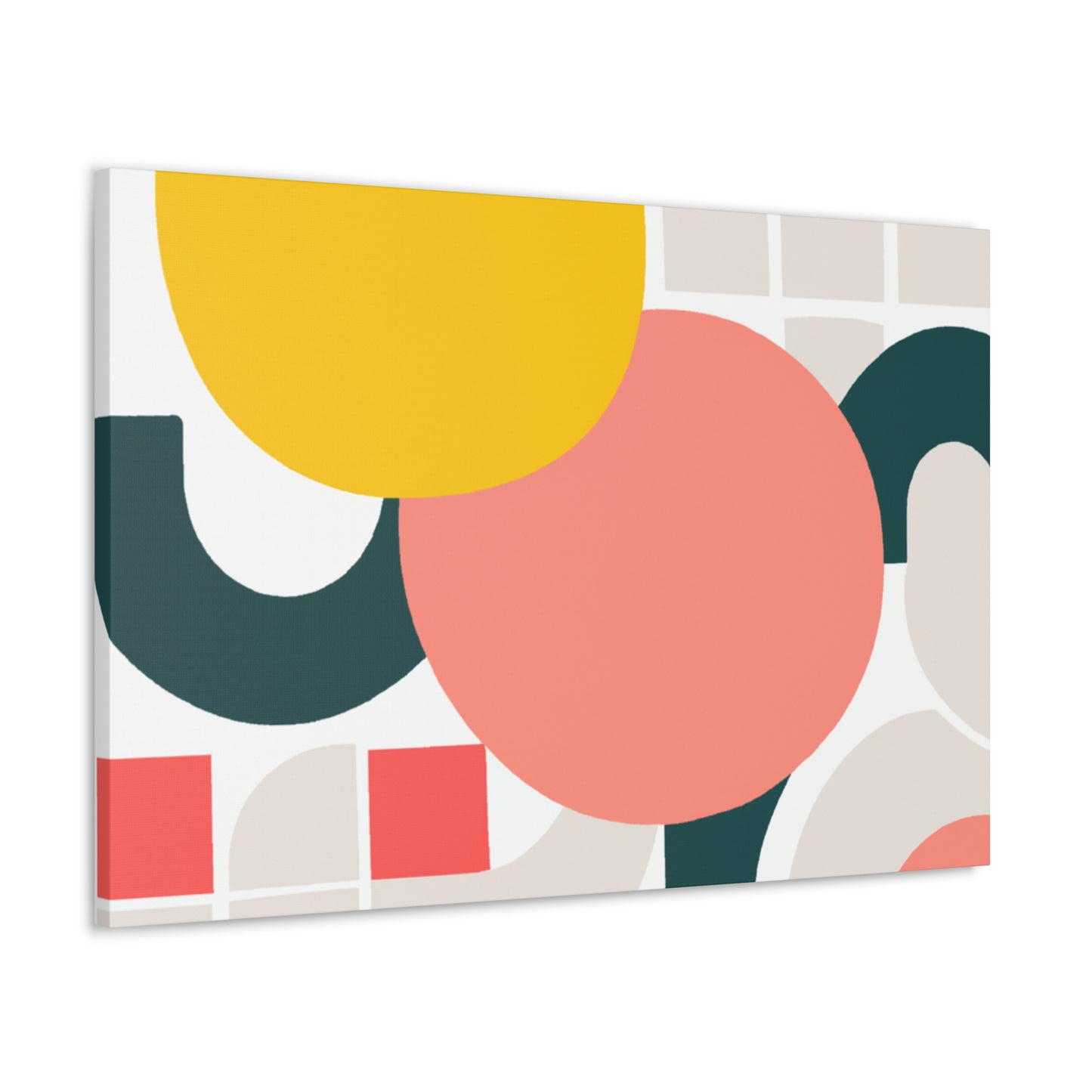 Abstract Blue - Midcentury - Canvas