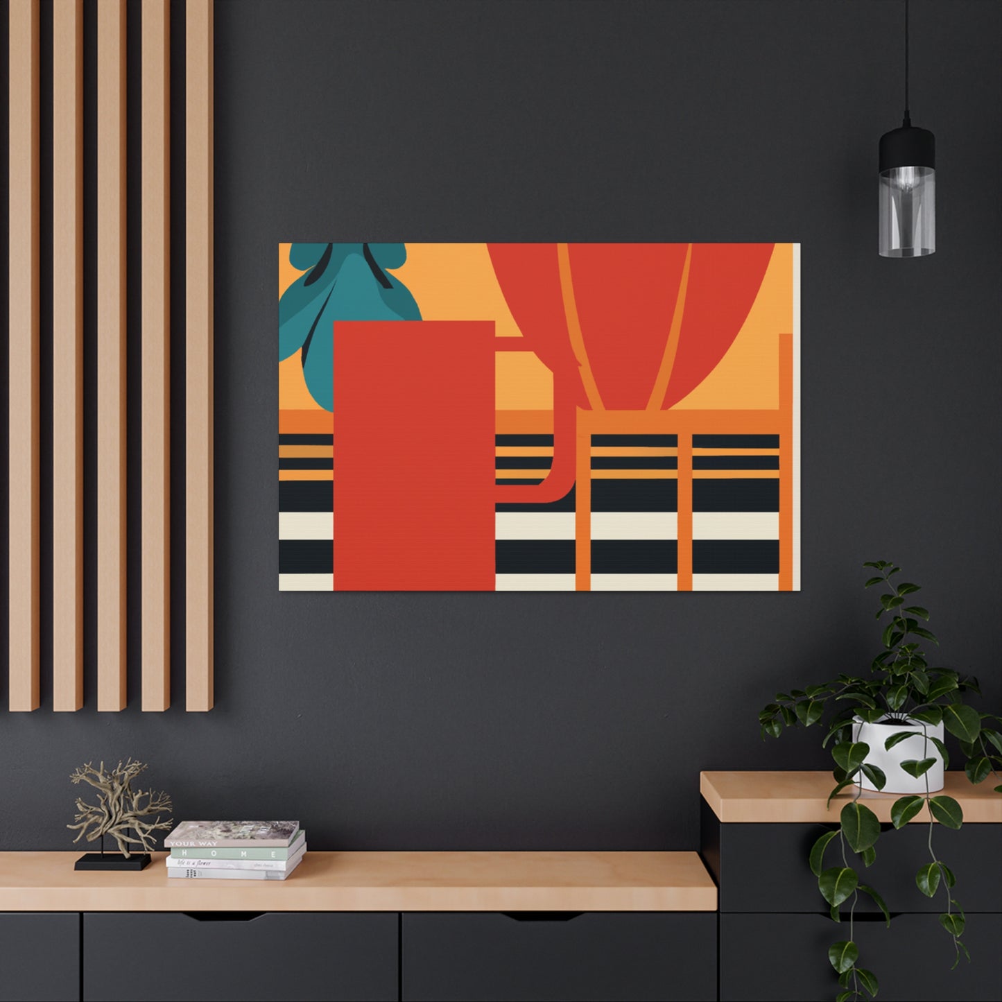 Orange Foxy. - Midcentury Canvas