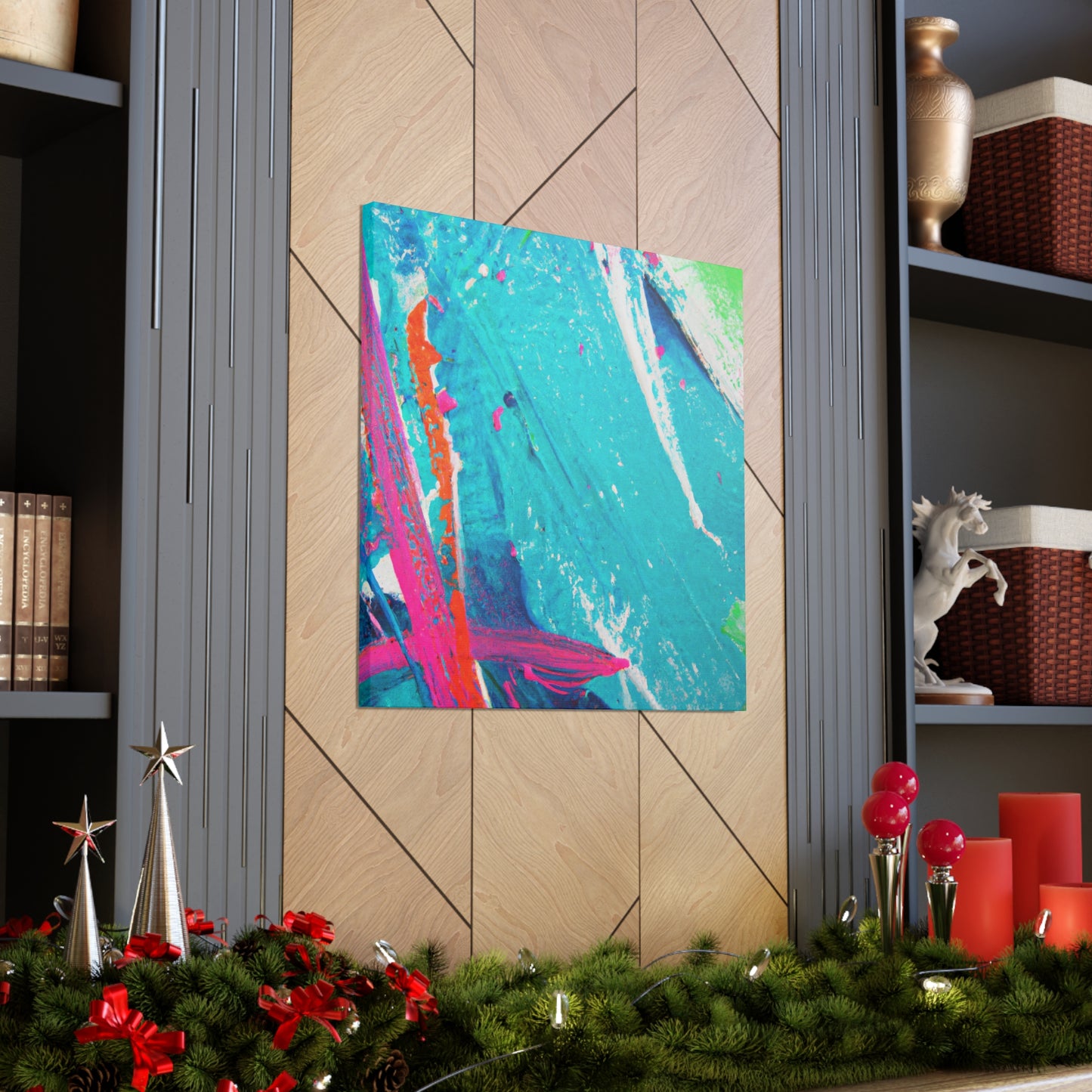 Aqua Lung- Abstract Canvas