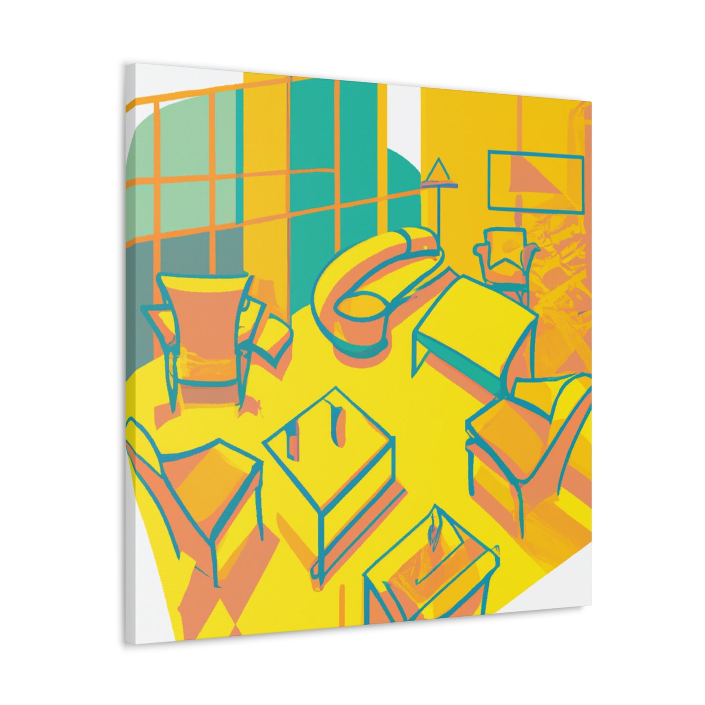 Pineapple Pop- Midcentury - Canvas