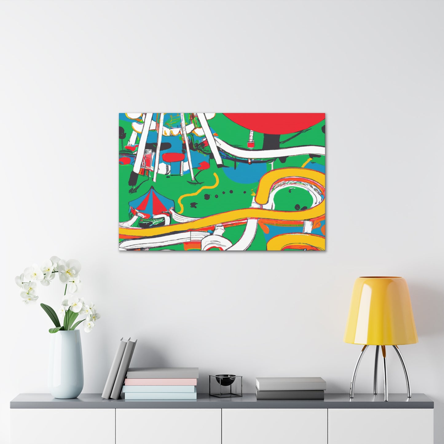 Frosty Frolics - Amusement - Canvas