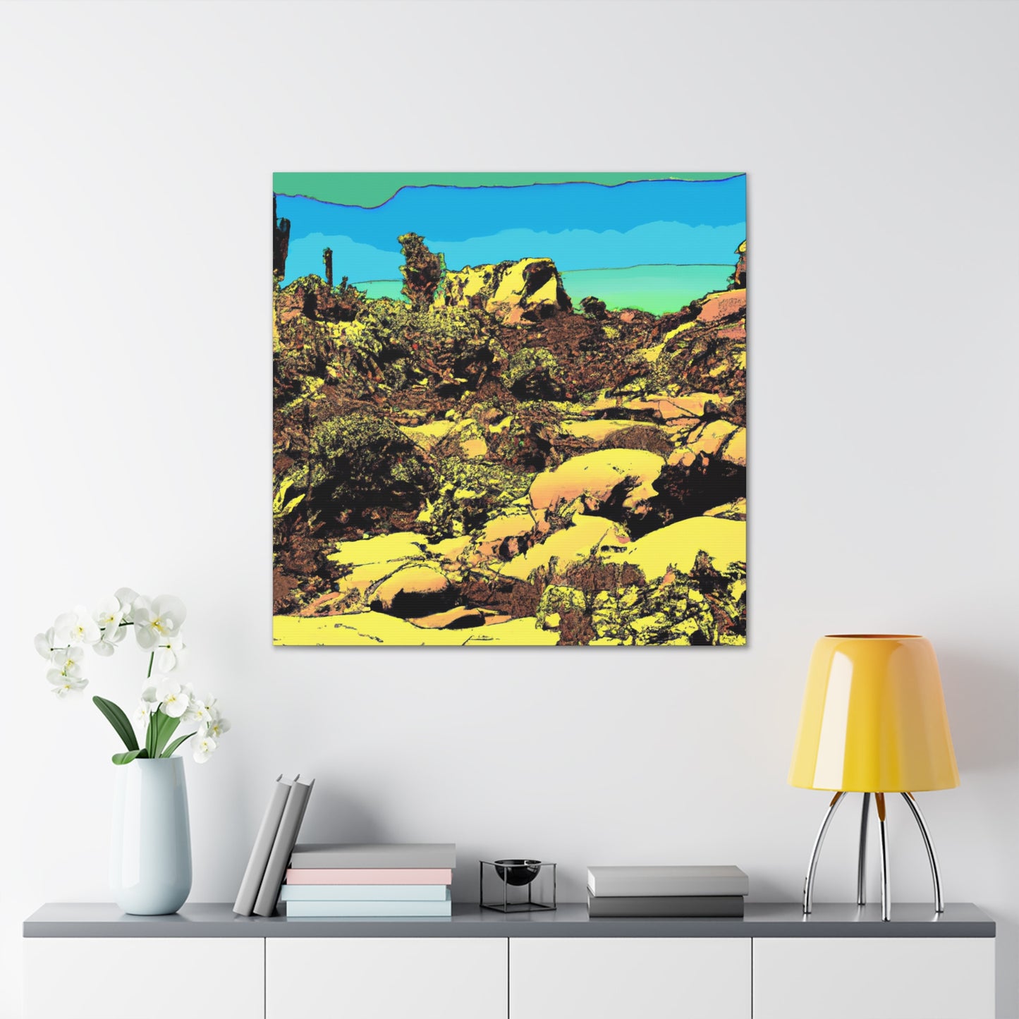 Sunbaked Horizon - Landscape - Canvas