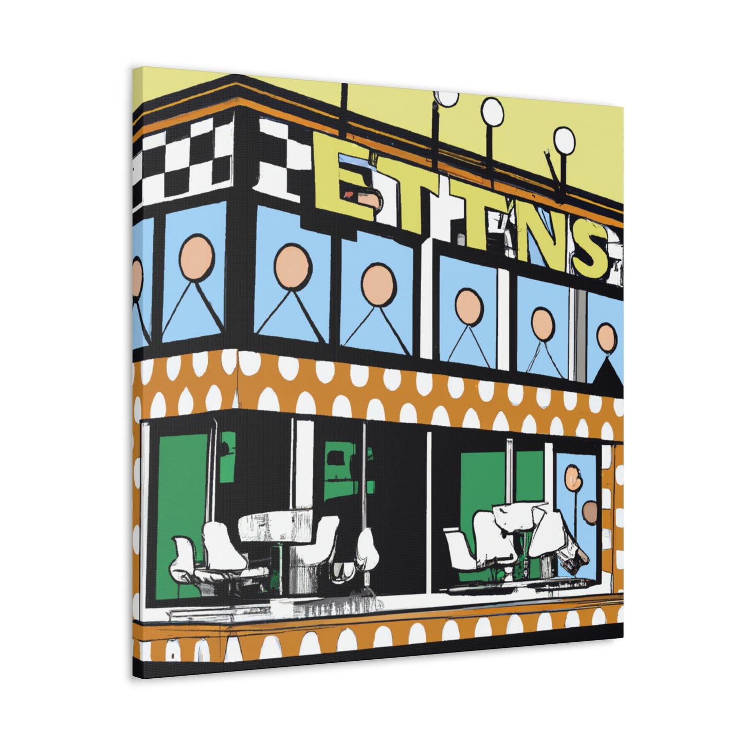"The Rockin' 50s Drive-In" - Canvas - Pop Art