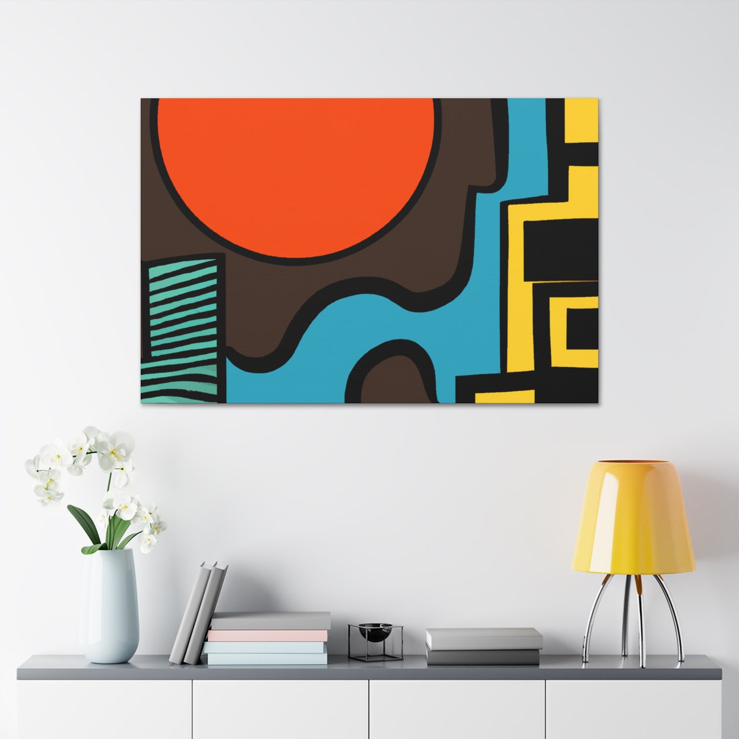 Fading Sunlight - Midcentury - Canvas