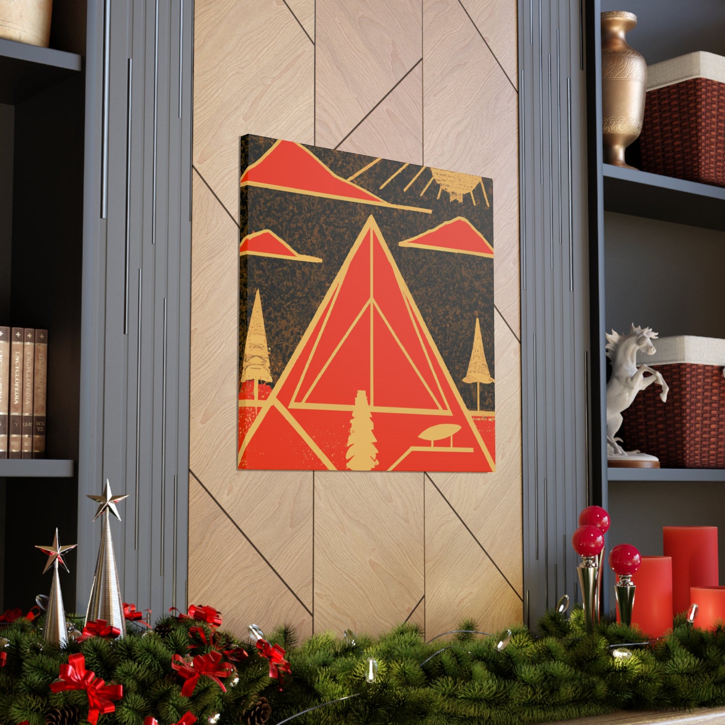 Electric Pyramid - Midcentury Canvas