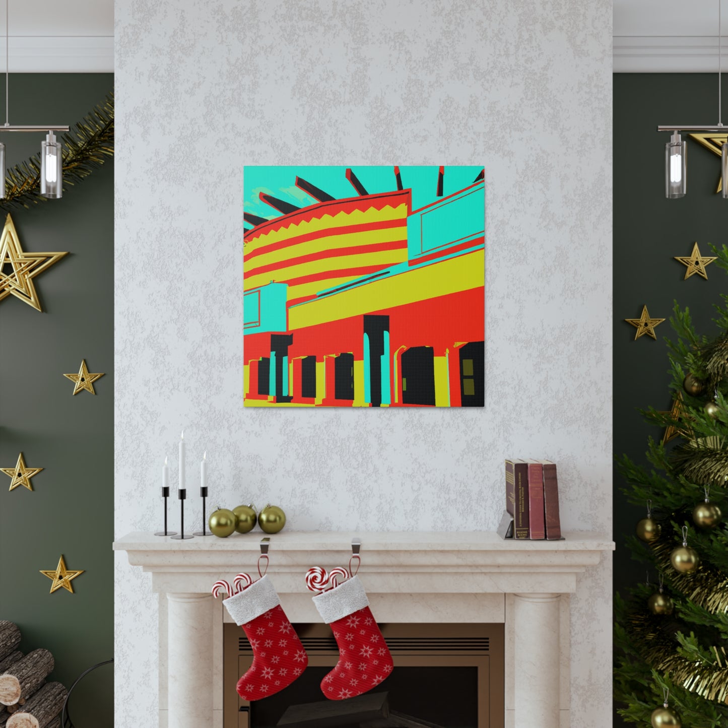 Western StoreFront - Architectural Canvas Pop Artt
