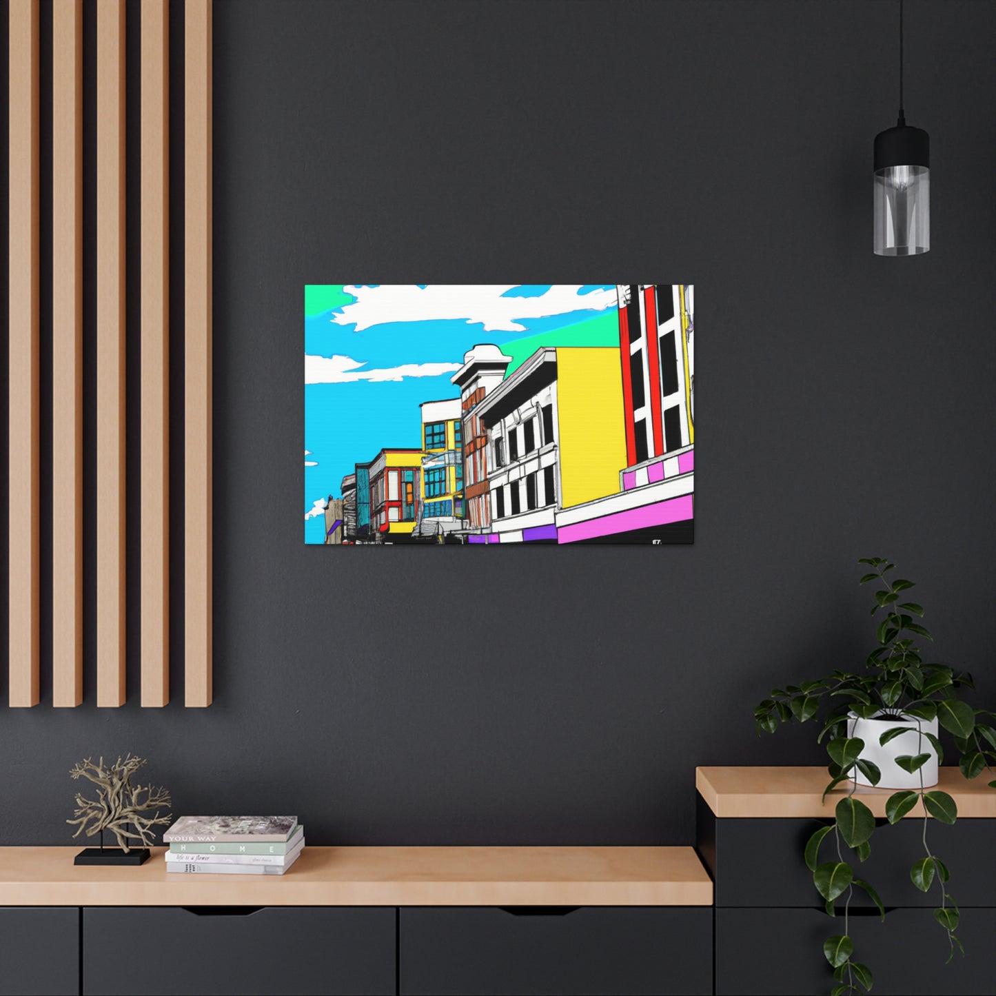 Vancouver Avenue - Architectural Canvas Pop Art