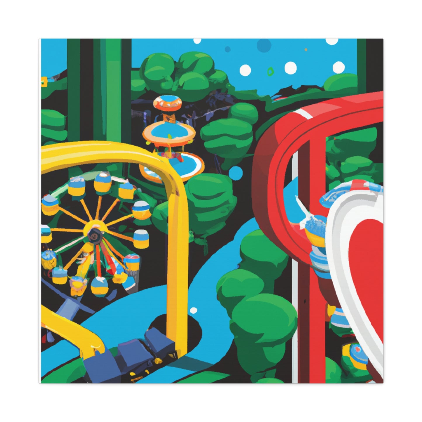 Sunburst Haven - Landscape - Amusement - Canvas