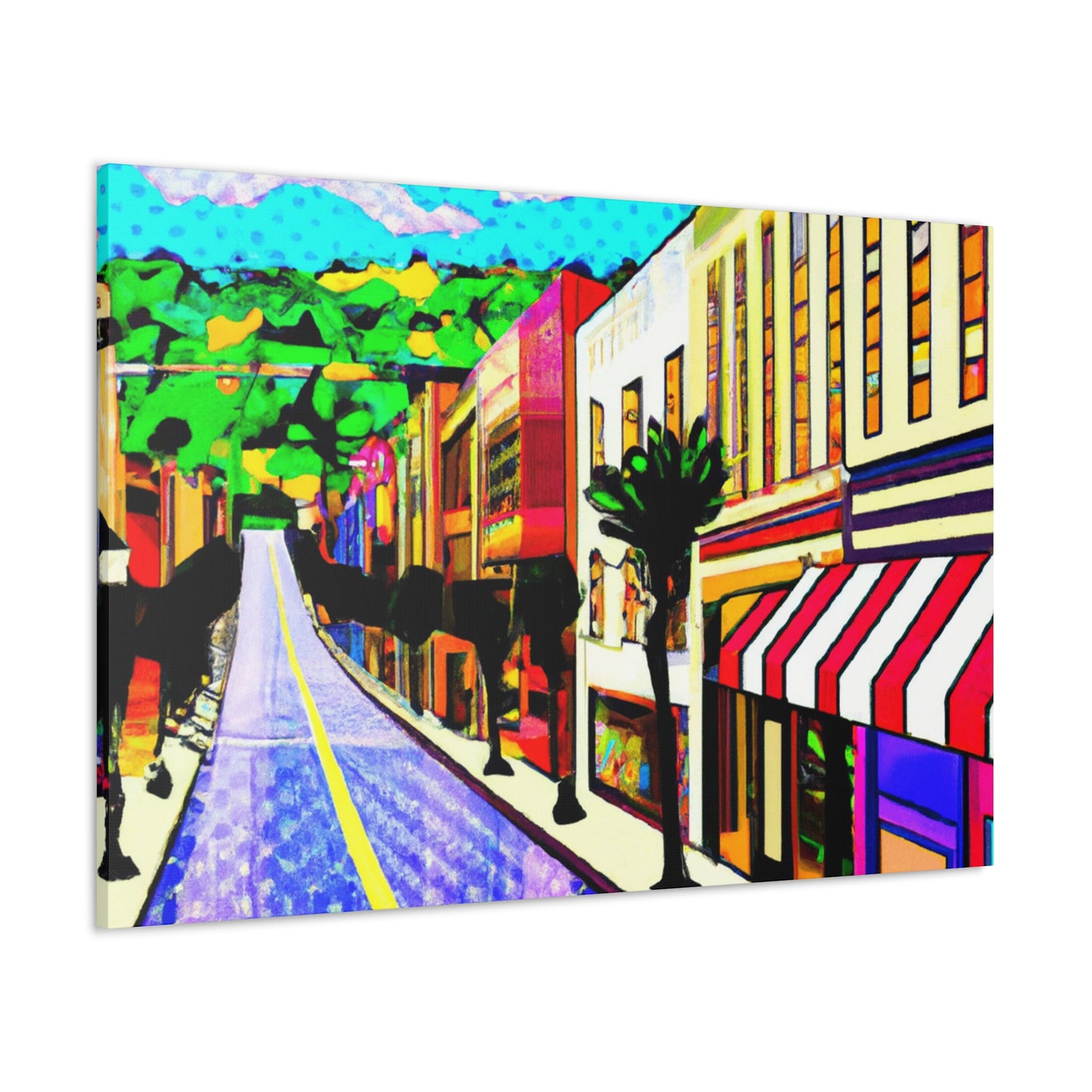 Pasadena Avenue - Architectural Canvas Pop Art