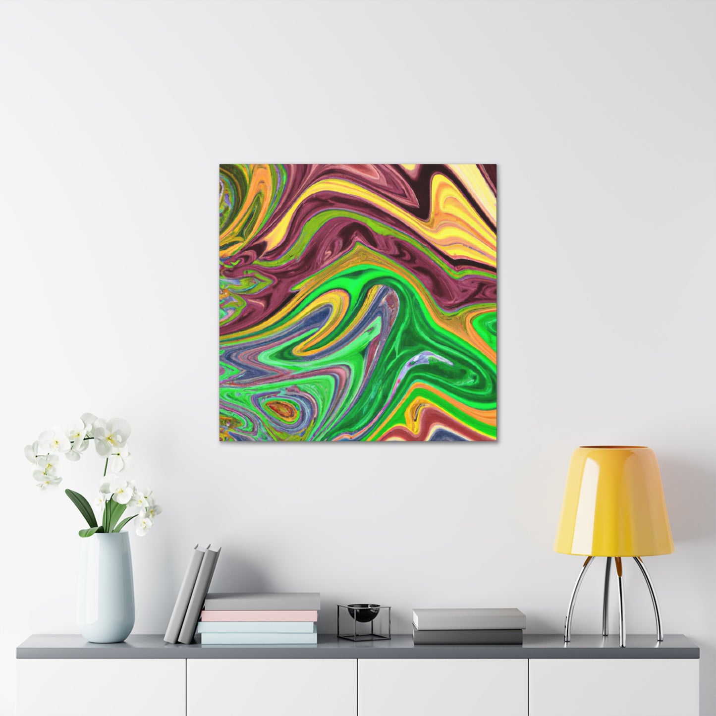 Aqua Lustre - Abstract - Canvas