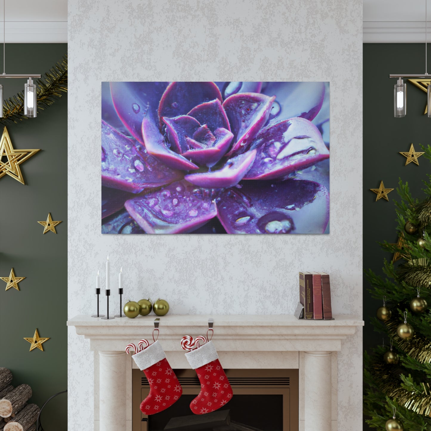 Purple Splendor - Canvas - Succulent