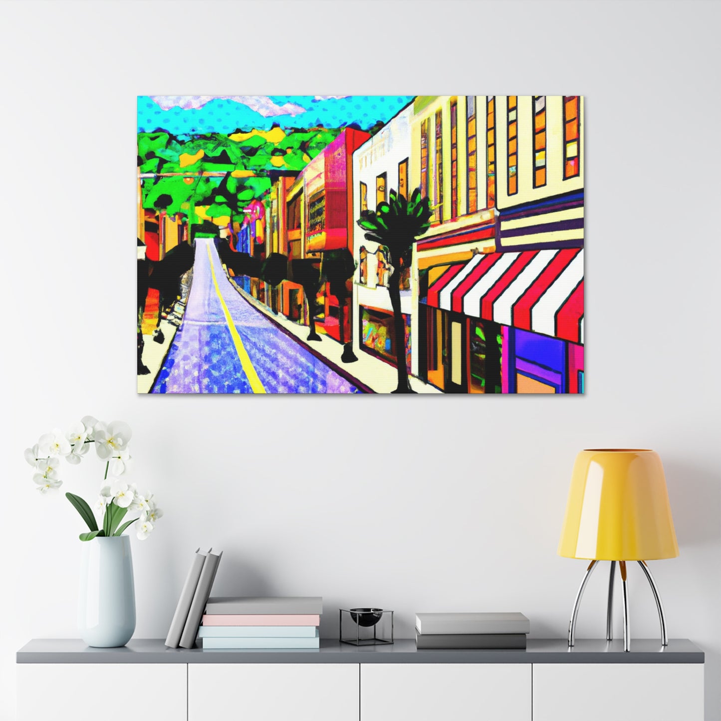 Pasadena Avenue - Architectural Canvas Pop Art