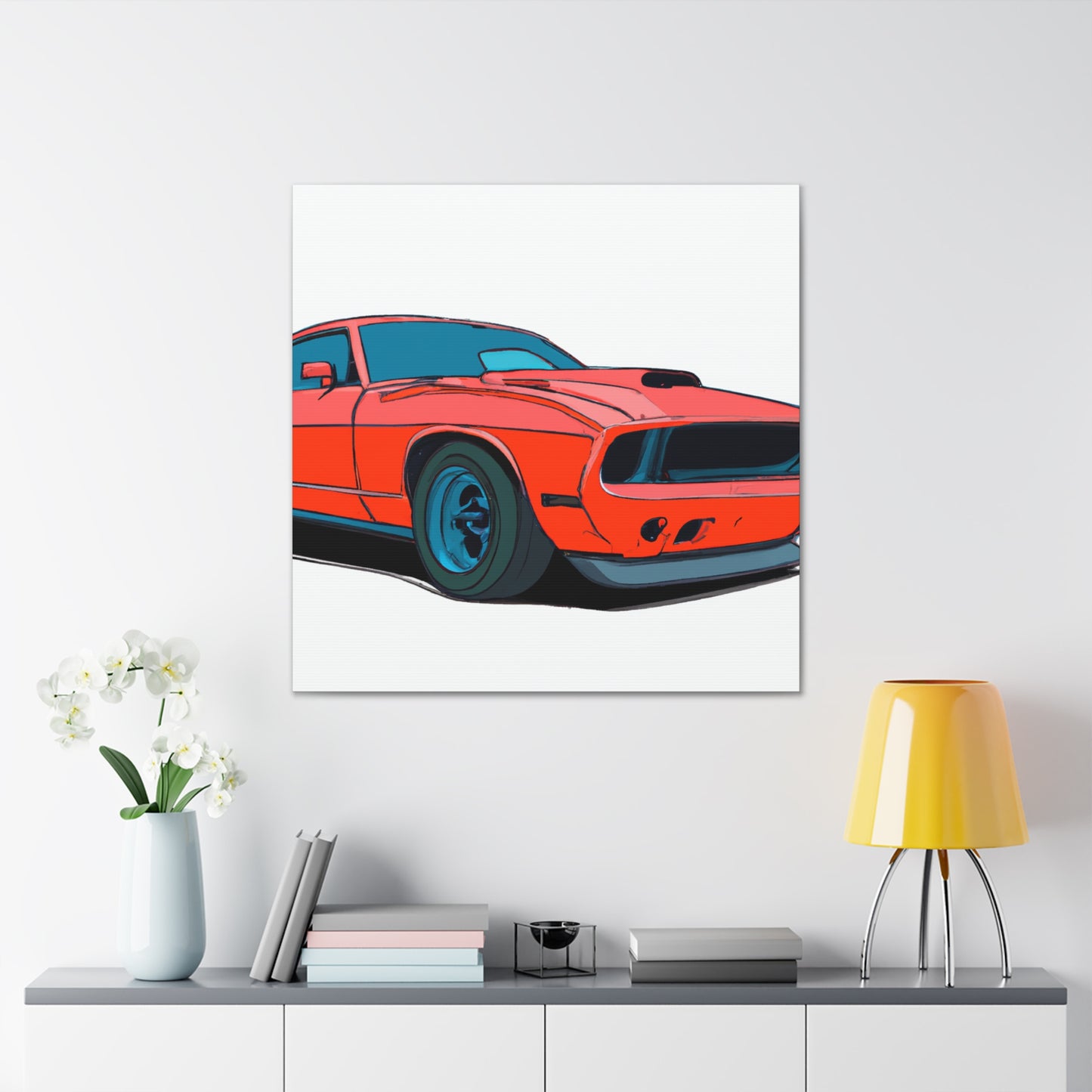 The Inferno- Automobile - Canvas