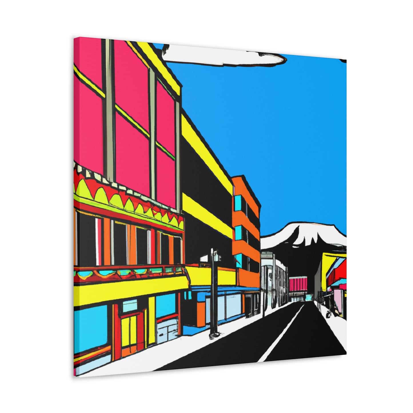 Rock 'n' Roll Avenue - Architectural Canvas Pop Art