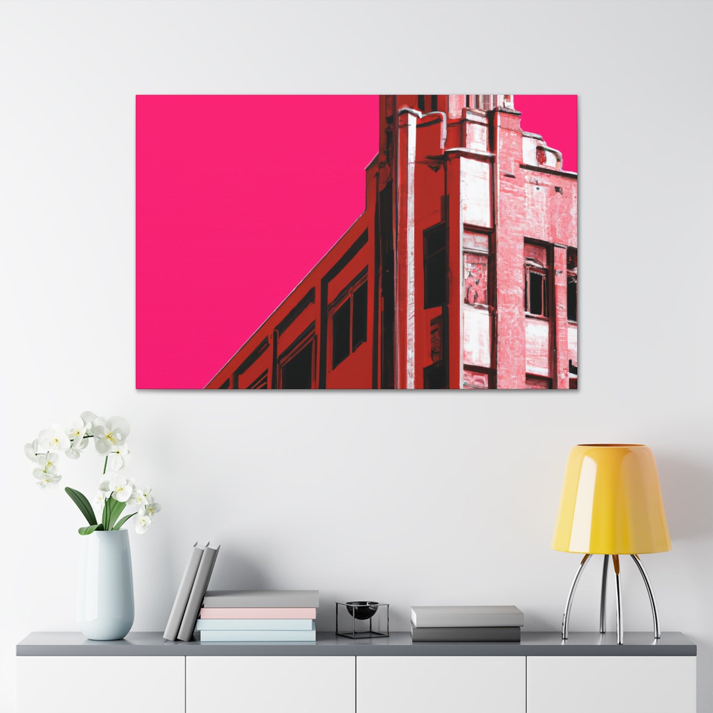 Straightup Splendor - The Visually Stunning Symmetry of Art Deco Architectural. - Canvas