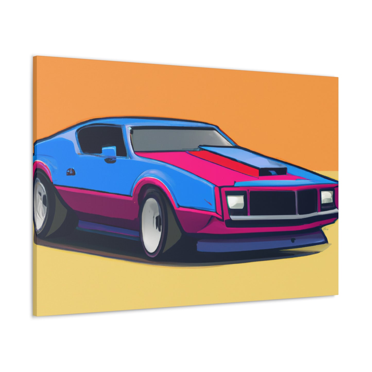 White Lightning - Automobile - Canvas