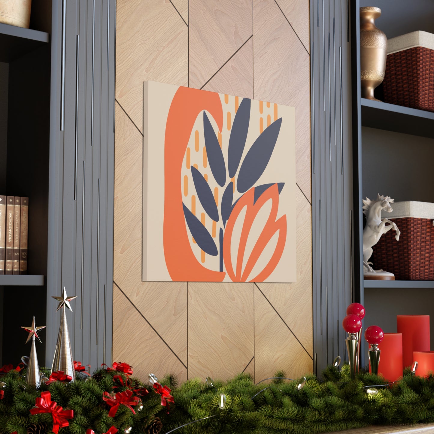 Blooming - Midcentury Floral Canvas