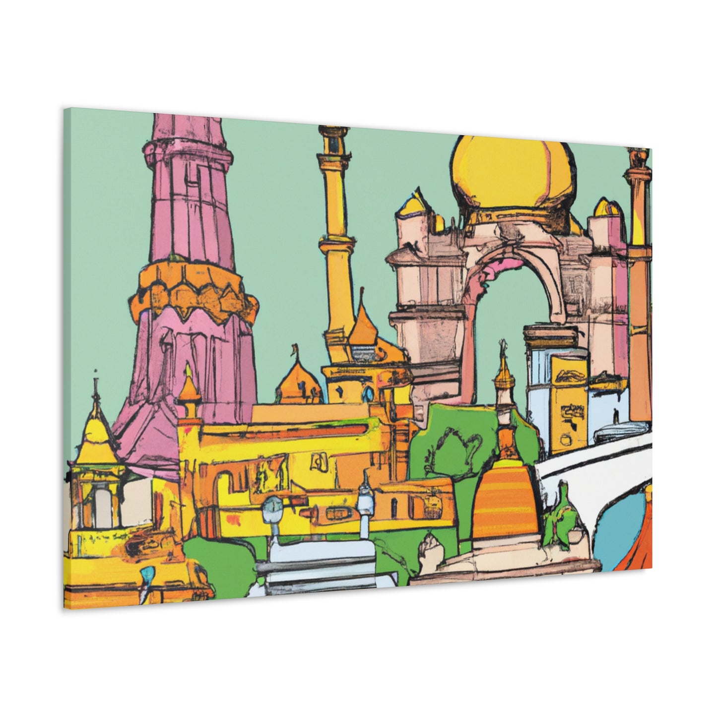 Lotus Island - Destination India - Canvas