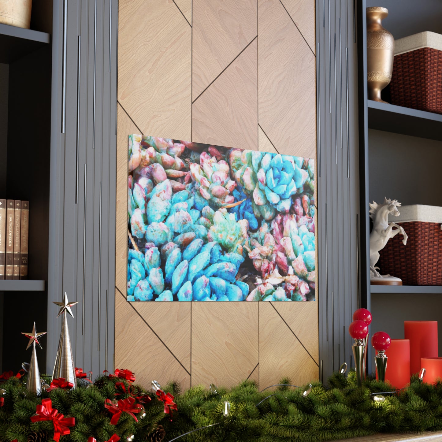 "Blooming Haven" - Canvas - Succulent