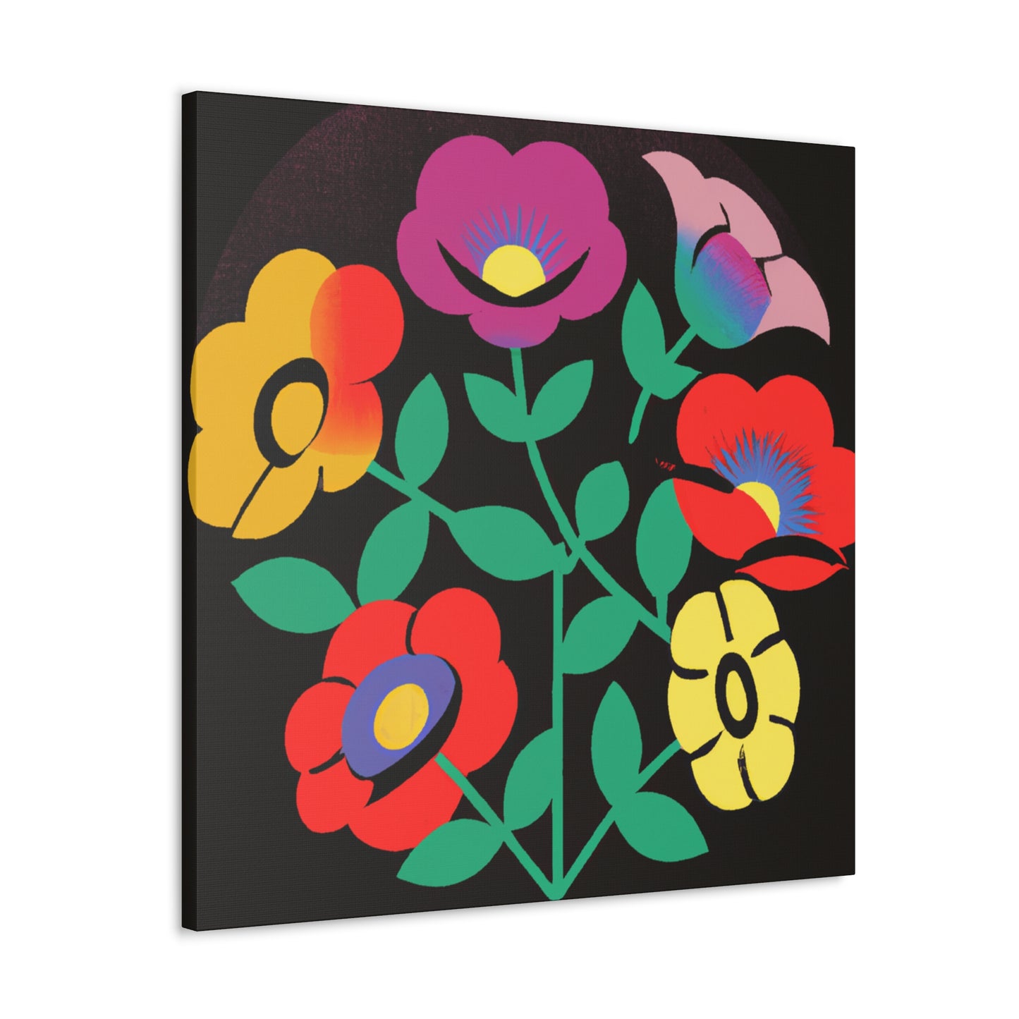 Frenzy Mammoth - Floral Canvas