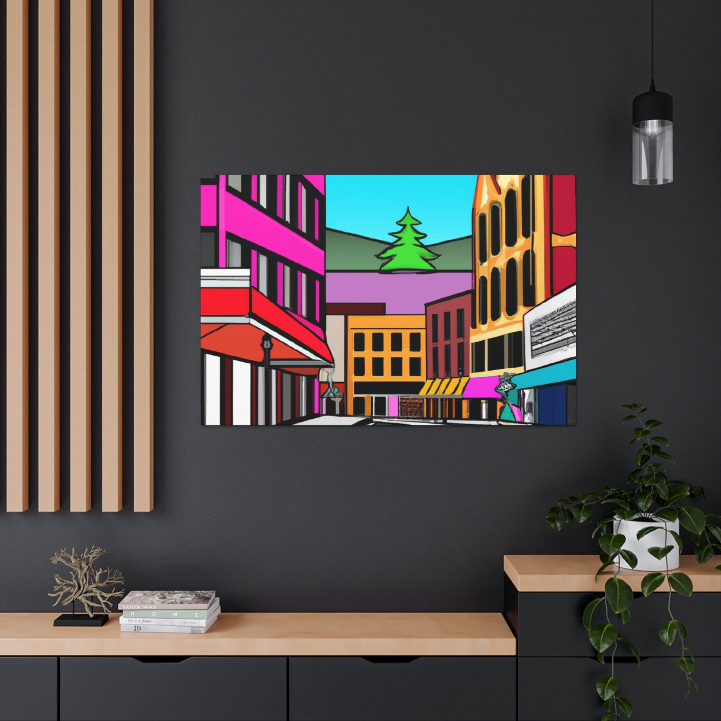 Denver Avenue - Architectural Canvas Pop Art