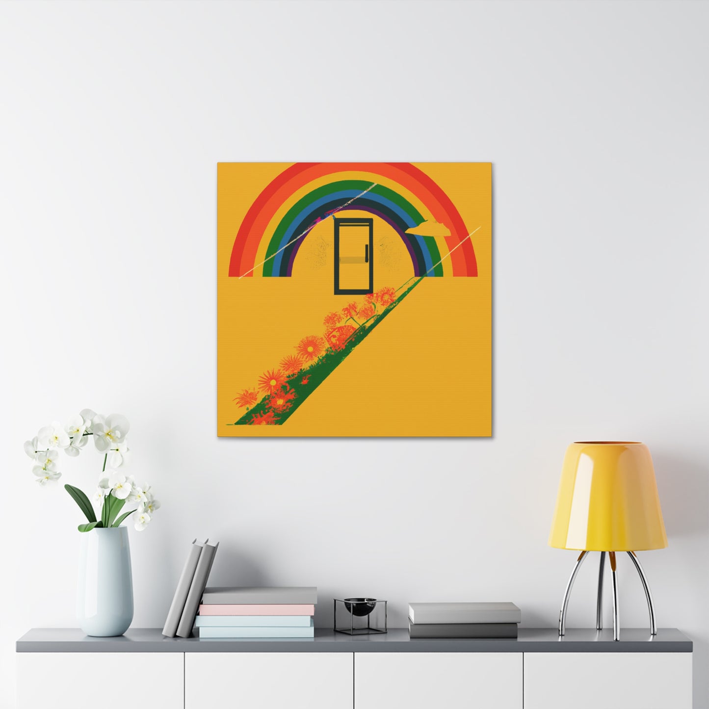 Rainbow Tranquility - Minimalism - Canvas