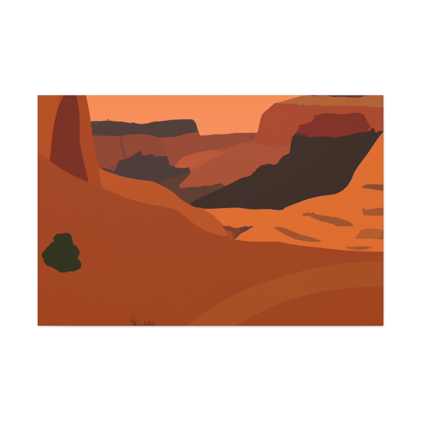 Sandwhirls-Landscape - Canvas - Desert