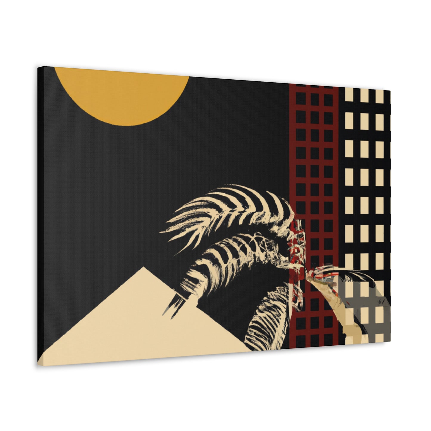 Rounded Dreamscape - Midcentury - Canvas