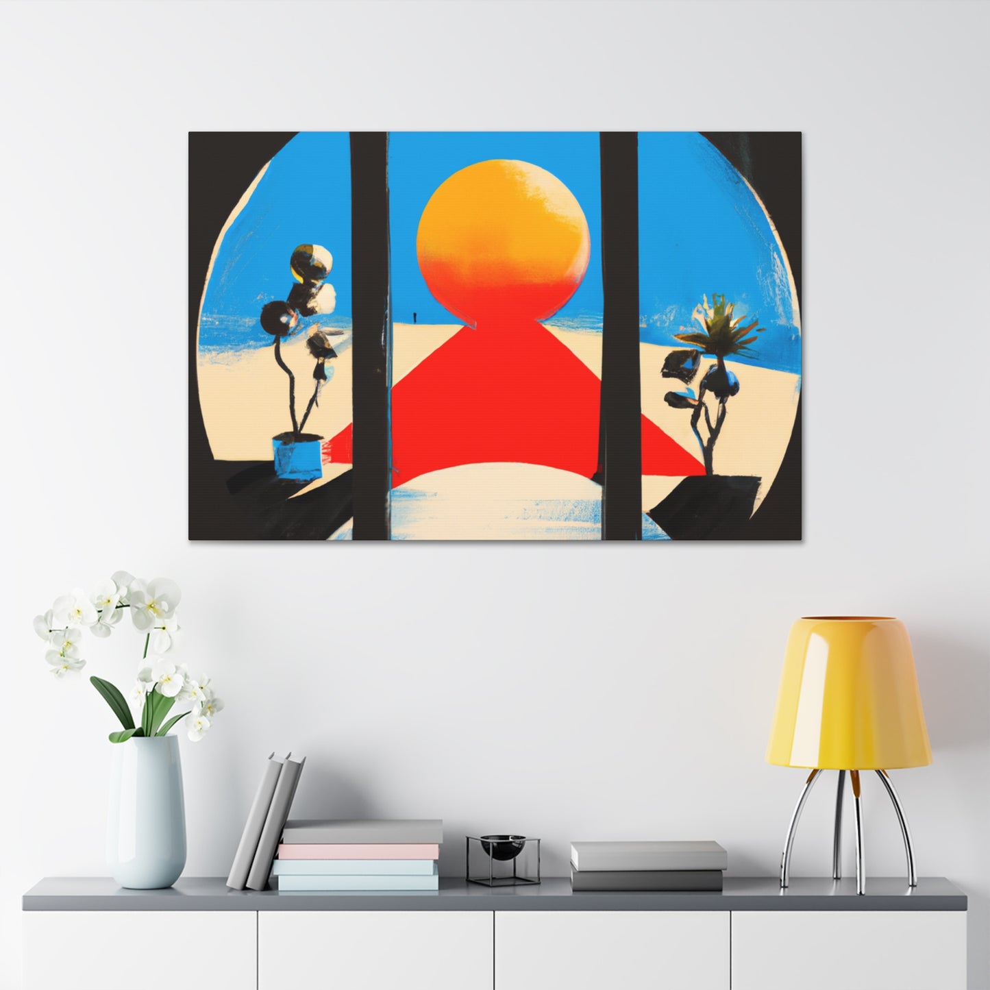 Vigilant Flow- Midcentury - Canvas