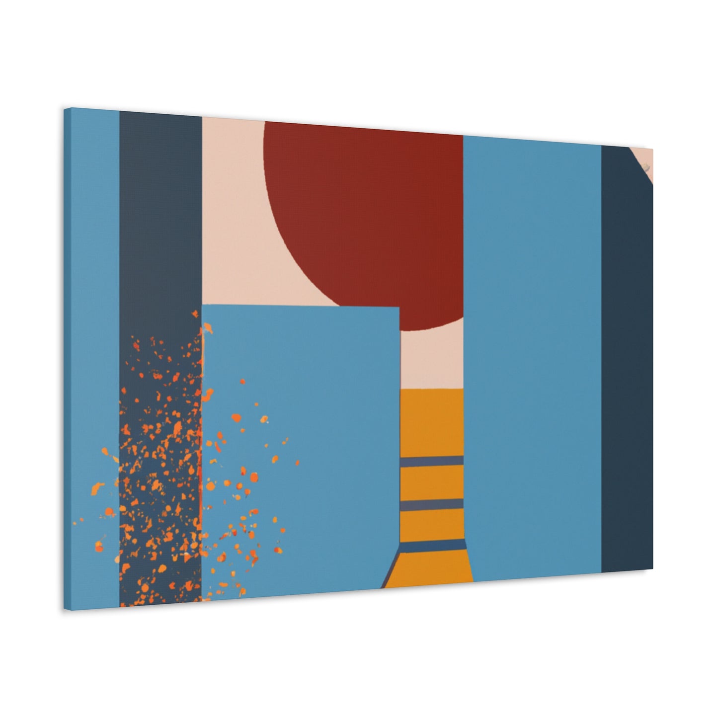 Crescent Loving Couple - Midcentury - Canvas