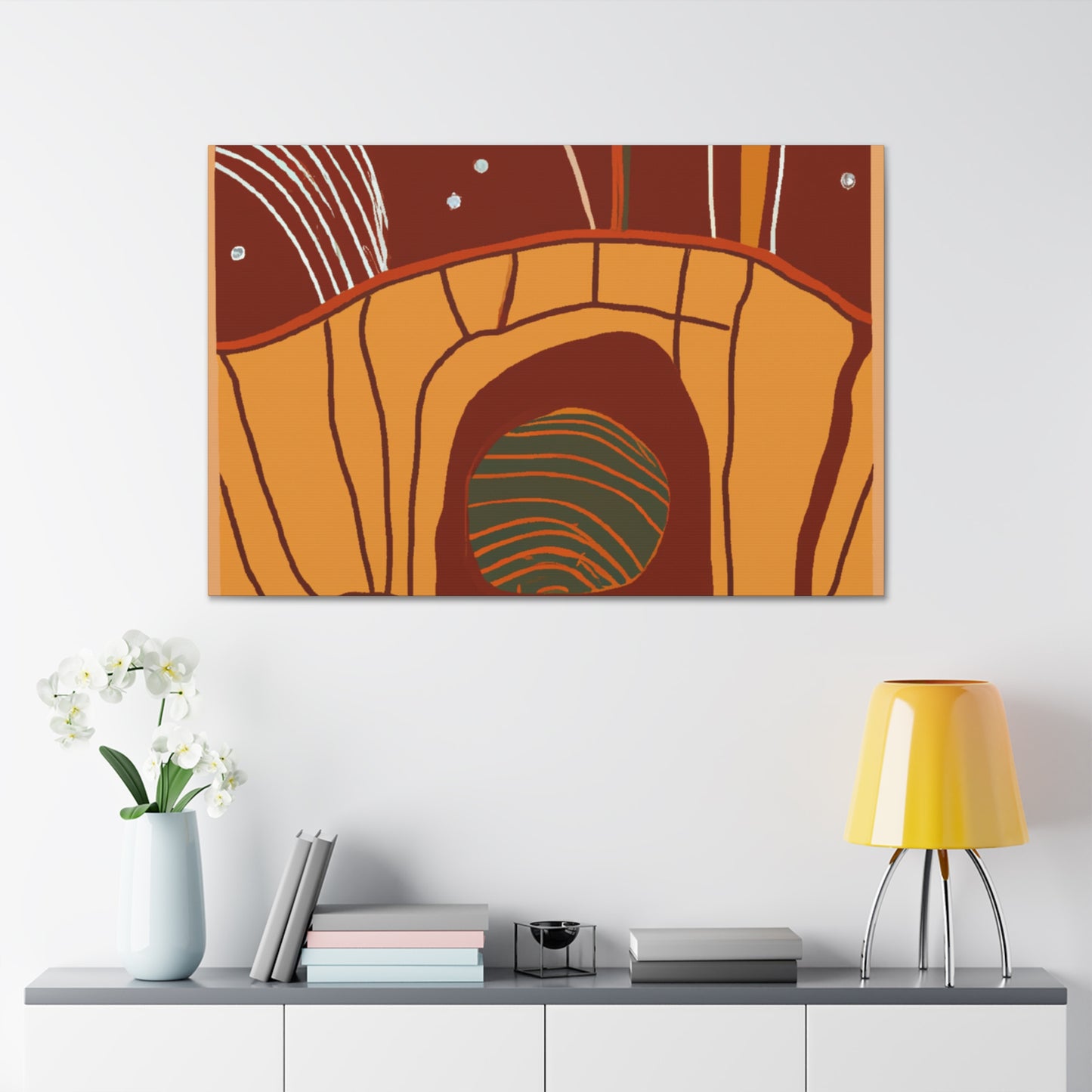 Retro Facade - Midcentury - Canvas
