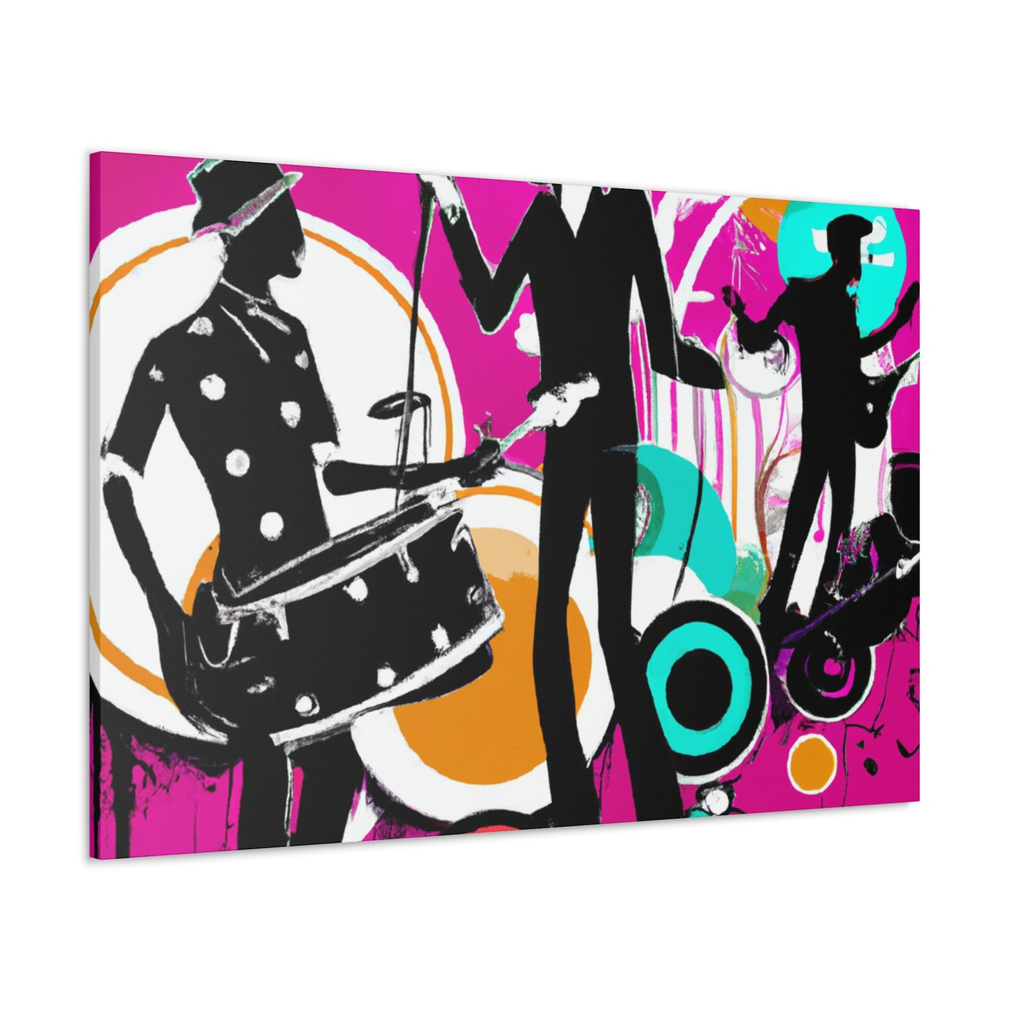 "Boogie Outlaw - Retro Music" - Canvas