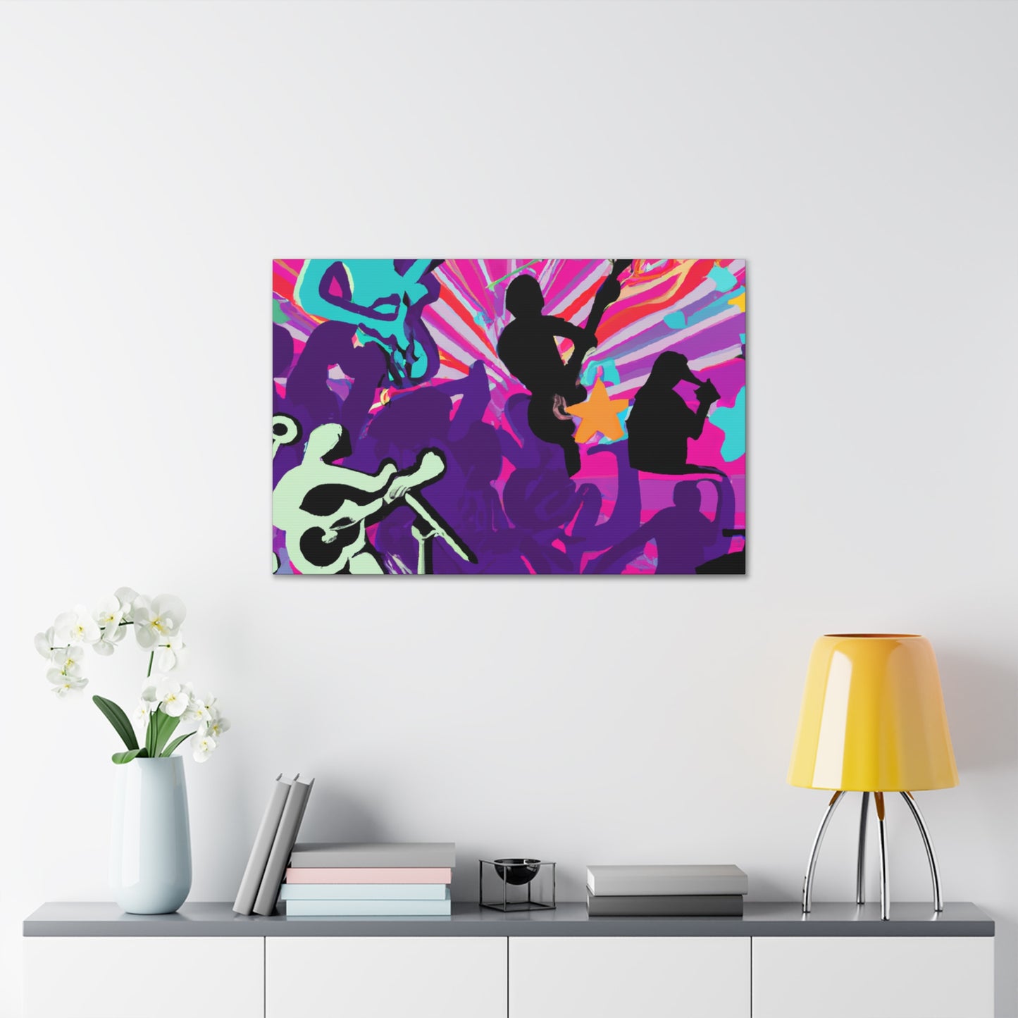 "American Beats - Retro Music" - Canvas