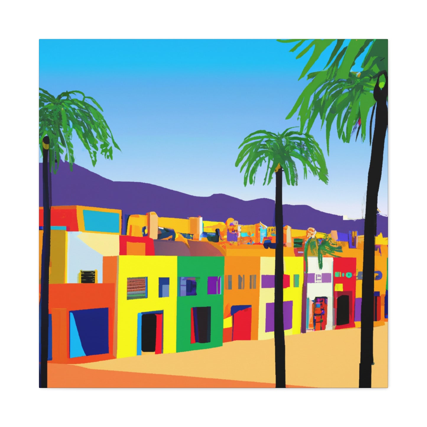 Sahara Sculpture - Architectural - Canvas