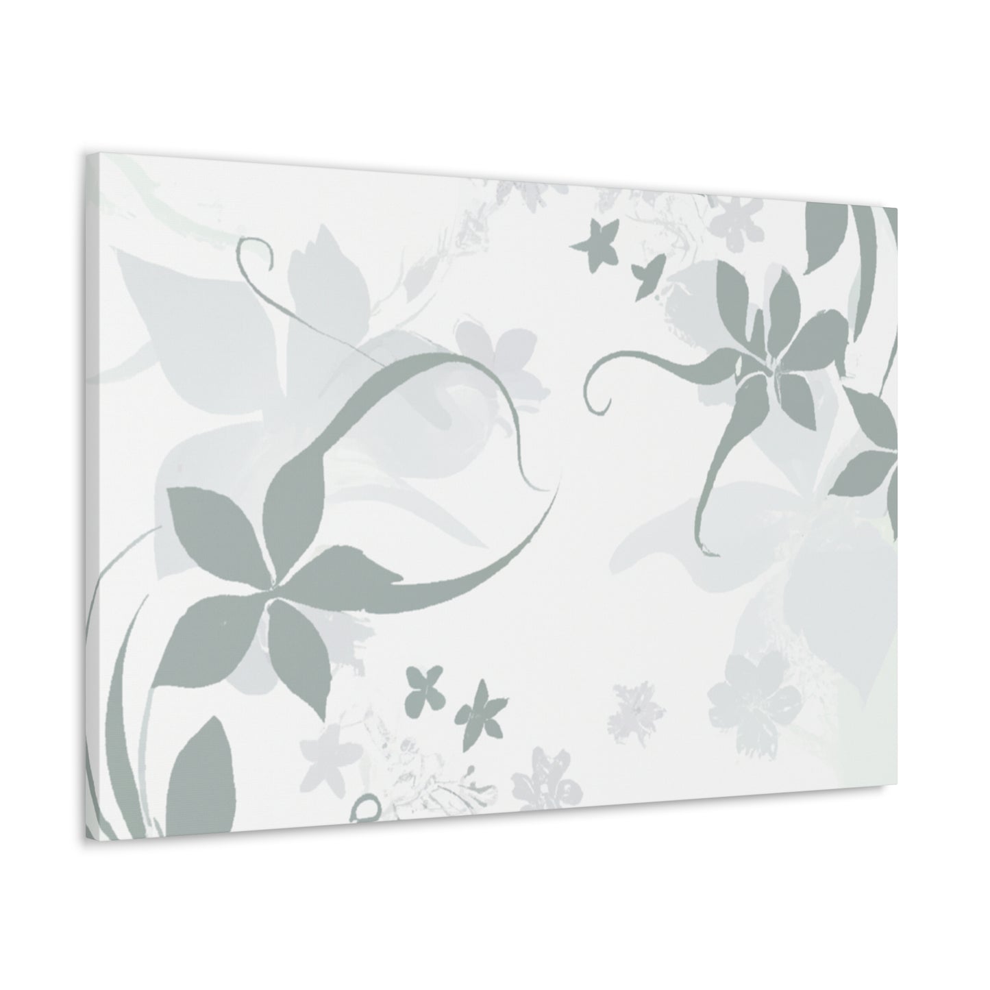 Grey Vine - Floral - Canvas