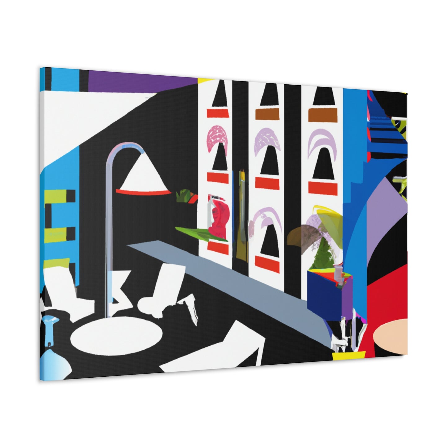 "Atom Splice - Midcentury" - Canvas