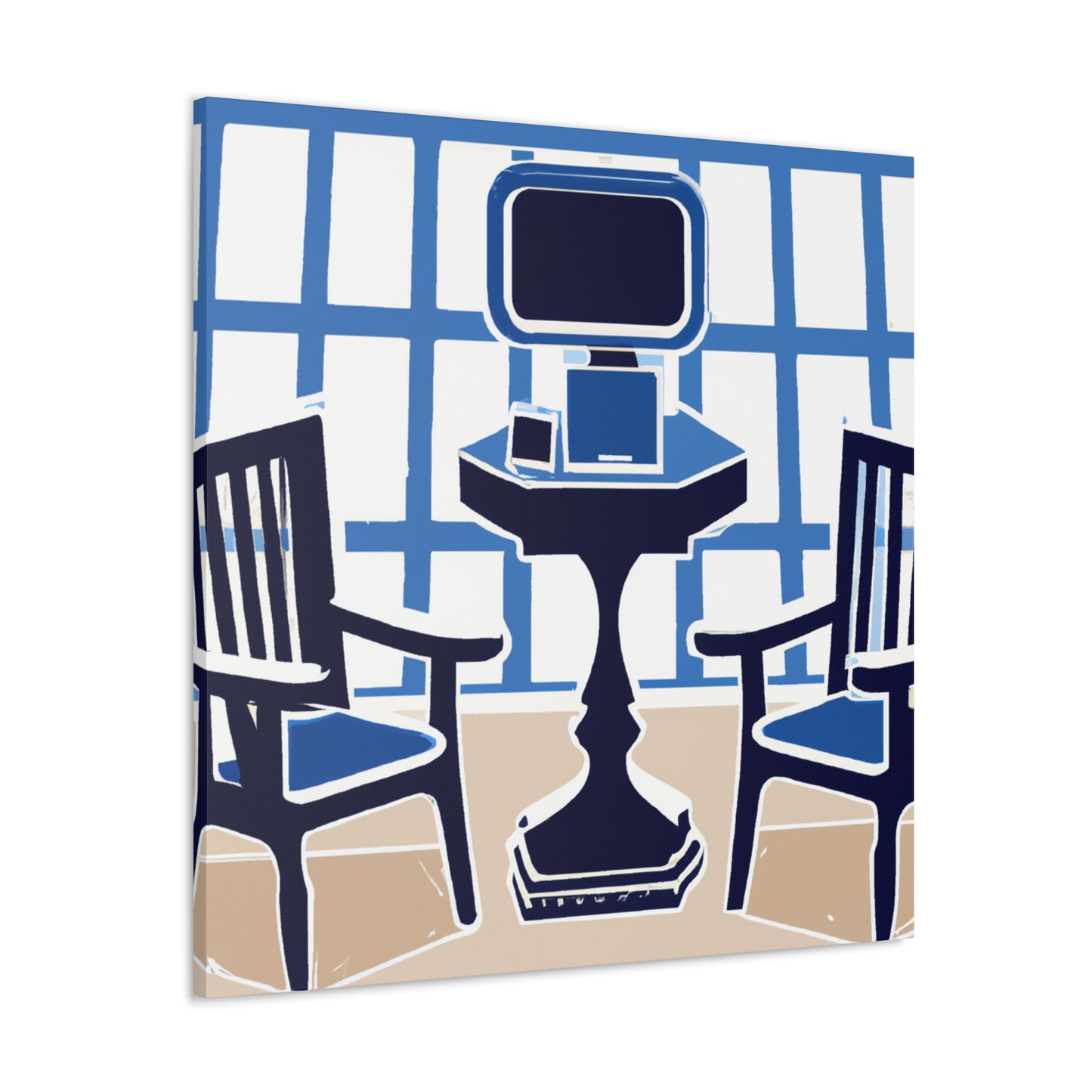 Waiting Room Lounge - Midcentury - Canvas