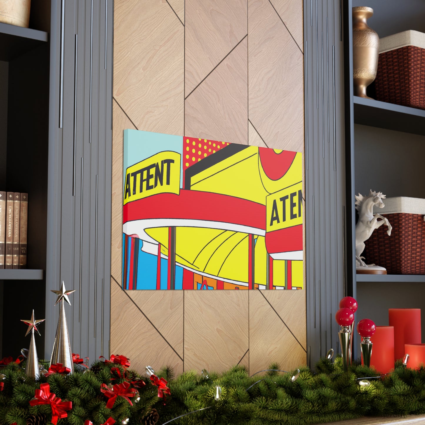 Retro-o-rama Amusement Arcade. - Architectural Canvas Pop Art