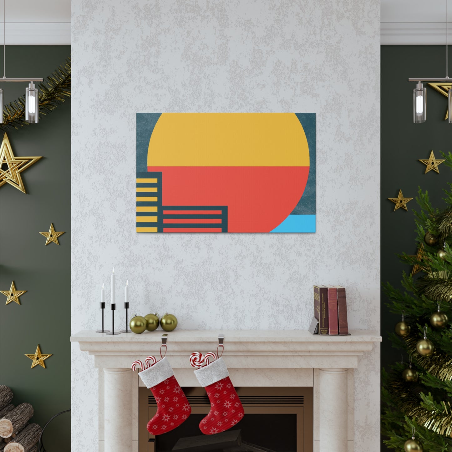 Sun Down- Midcentury Canvas