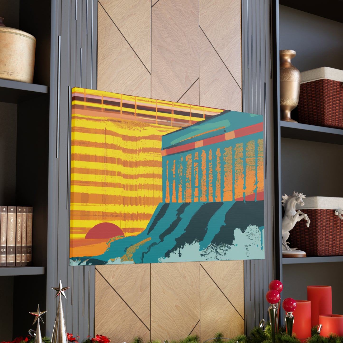 Furfin Flying Fox - Midcentury Canvas