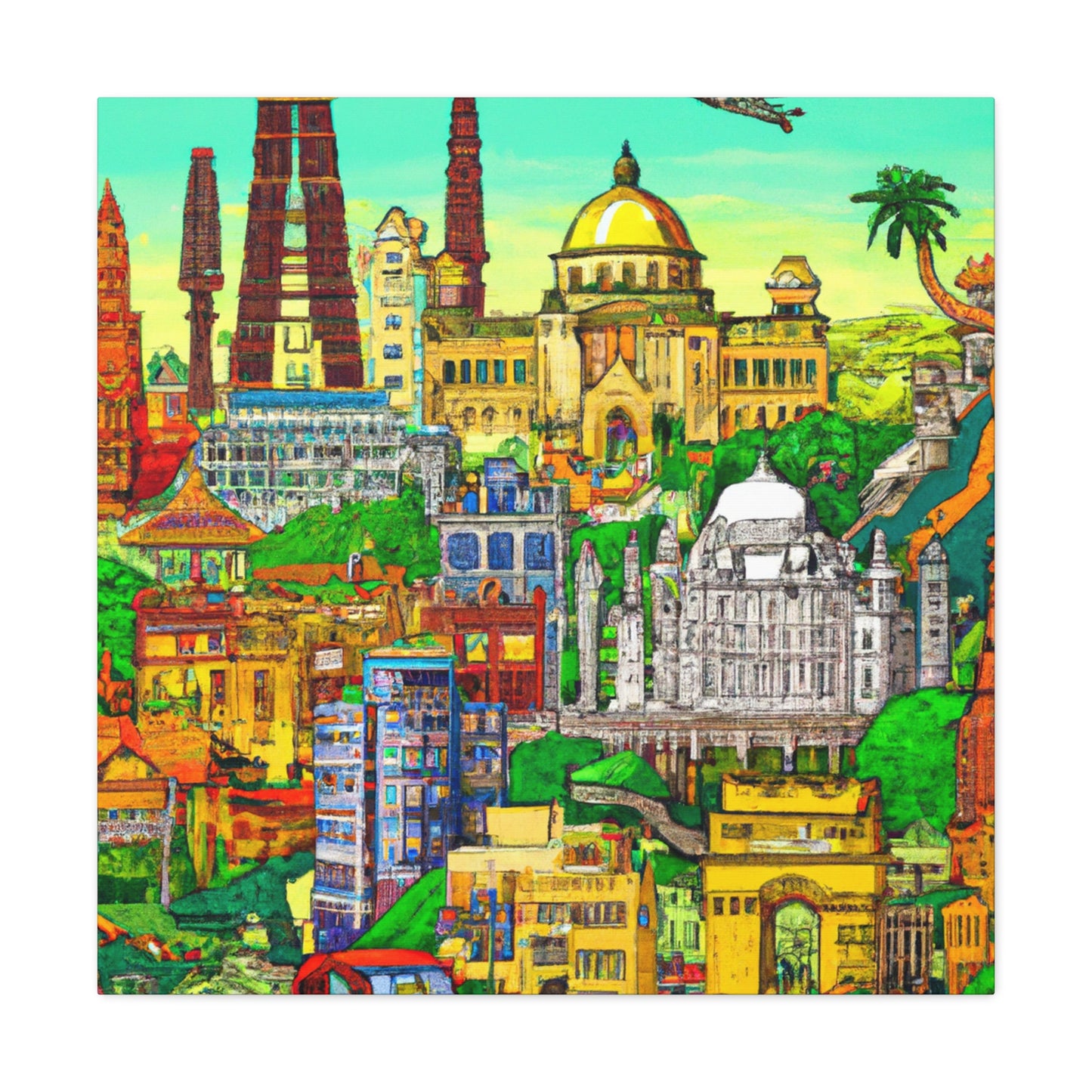 New Delhi - Destination India - Canvas