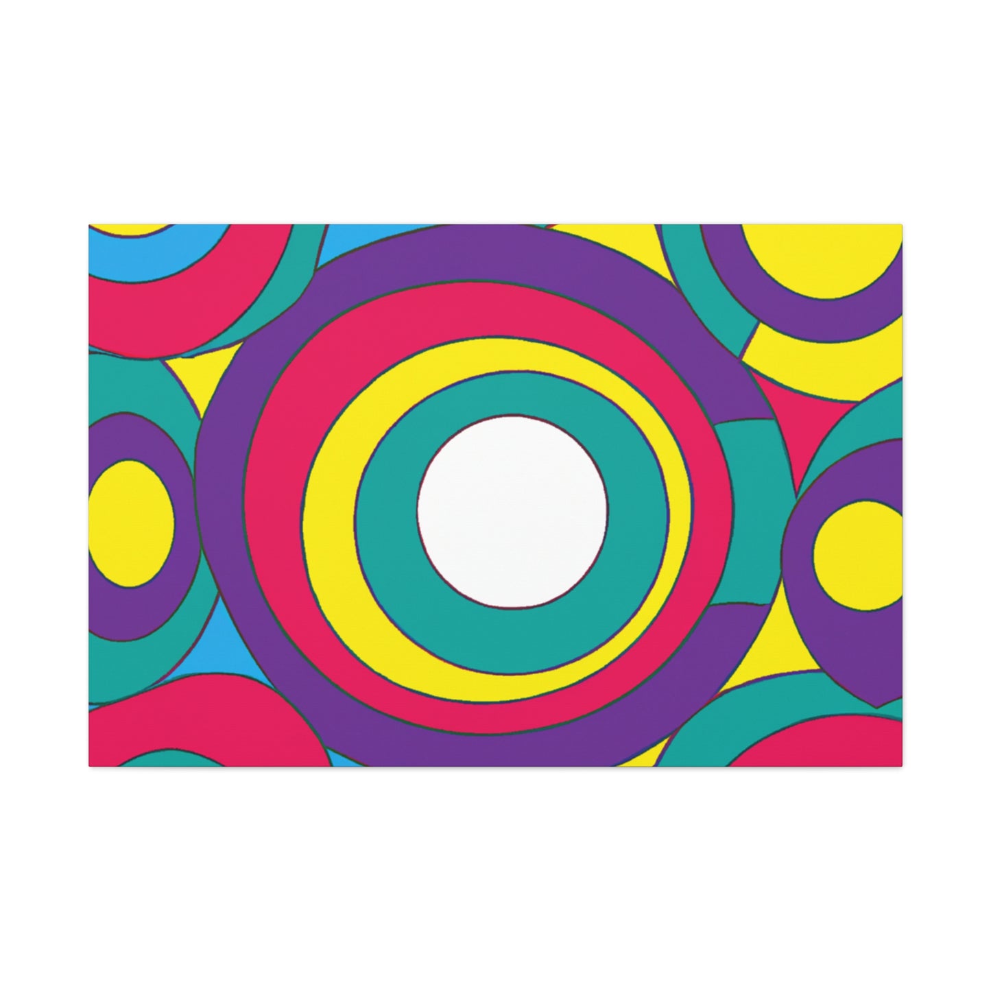 Circular Fury - Midcentury Retro Canvas