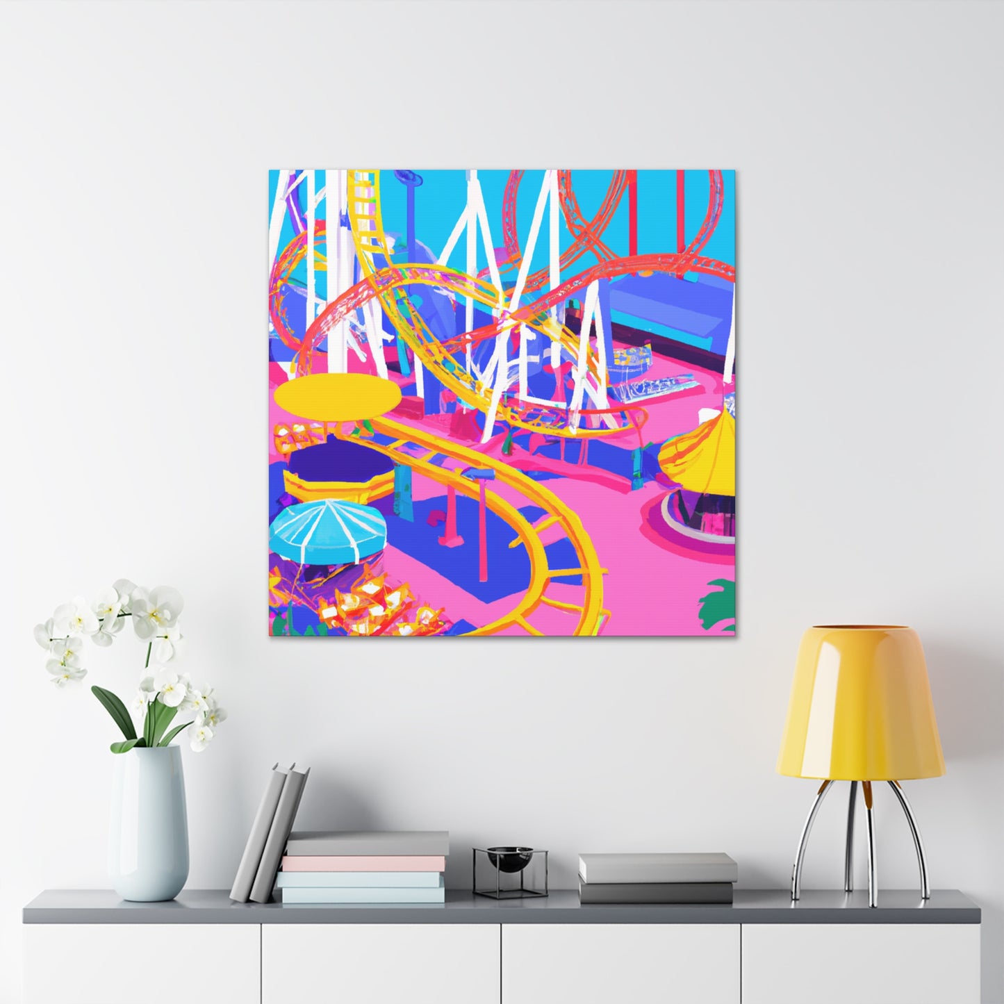 Crazy Town - Amusement - Canvas