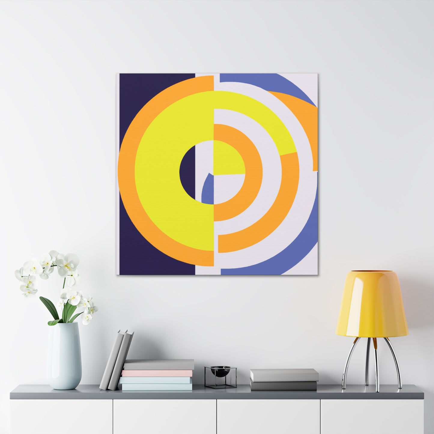 Collision of Color - Midcentury - Canvas